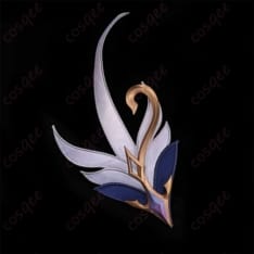 原神・オデットの青白バレエ風ドレス衣装｜撮影会で舞台映えする豪華装飾全14点セット - 5枚目の画像（サムネイル）