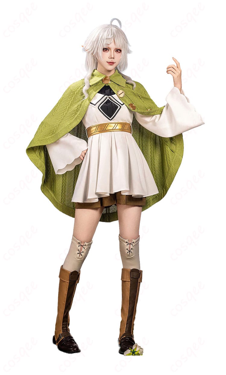 無職転生Ⅱ シルフィ新婚編Ver.コスプレ衣装のワンピースとケープ正面デザイン