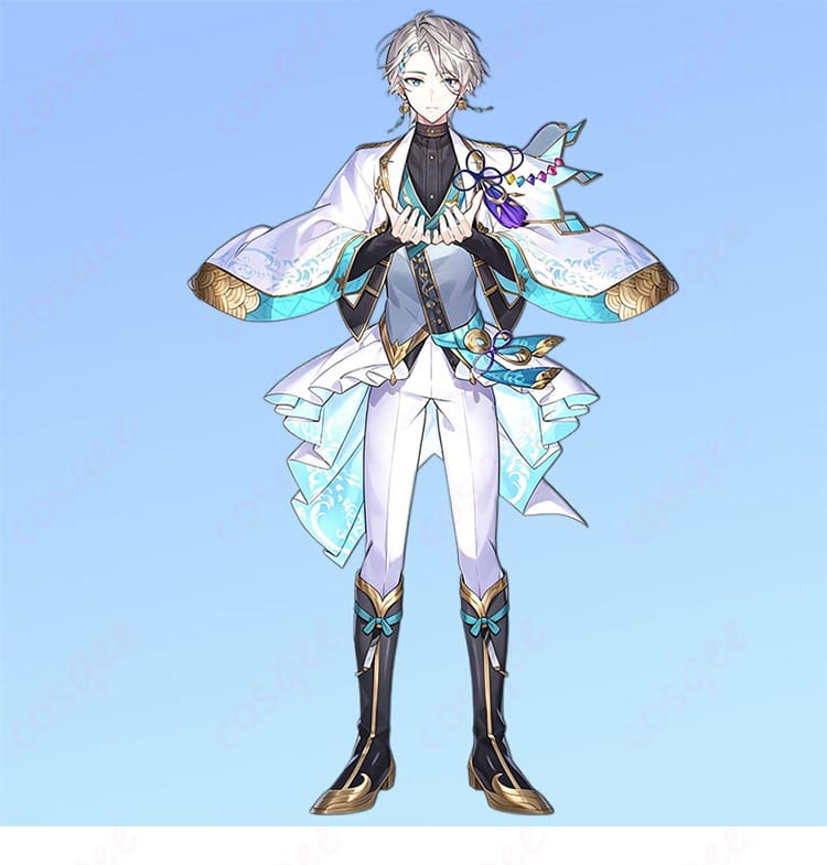 にじさんじ・甲斐田晴のSeasons個人3D衣装を再現したクールなコスプレ衣装の正面全身イメージ