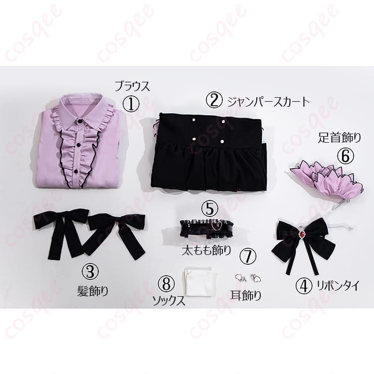 デート・ア・ライブ 時崎狂三の魔術探偵衣装｜軽やかで上品な再現コスチューム - 4枚目の画像