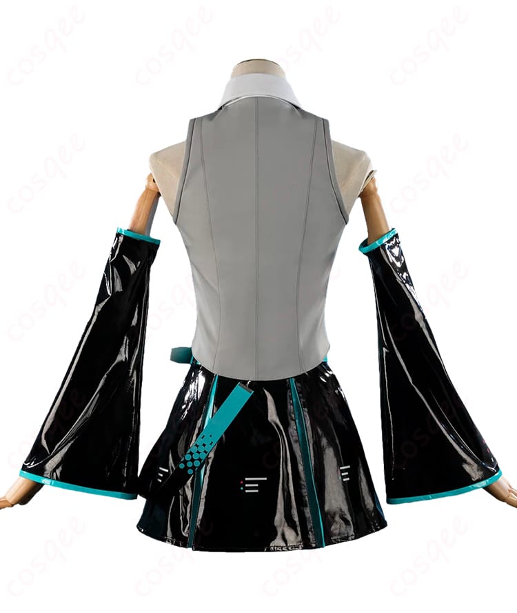 初音ミク V6 パッケージビジュアルVer.コスプレ衣装の背面全体像