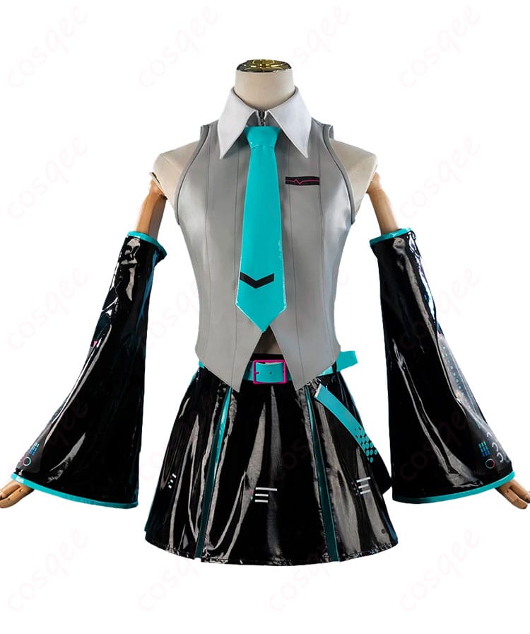 初音ミク V6 パッケージビジュアルVer.コスプレ衣装の正面全体像