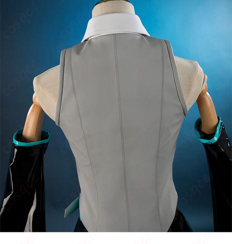 初音ミク V6コスプレ衣装の背中から肩にかけたディテール