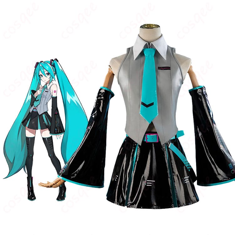 初音ミク V6 パッケージビジュアルVer.コスプレ衣装の人物着用イメージ