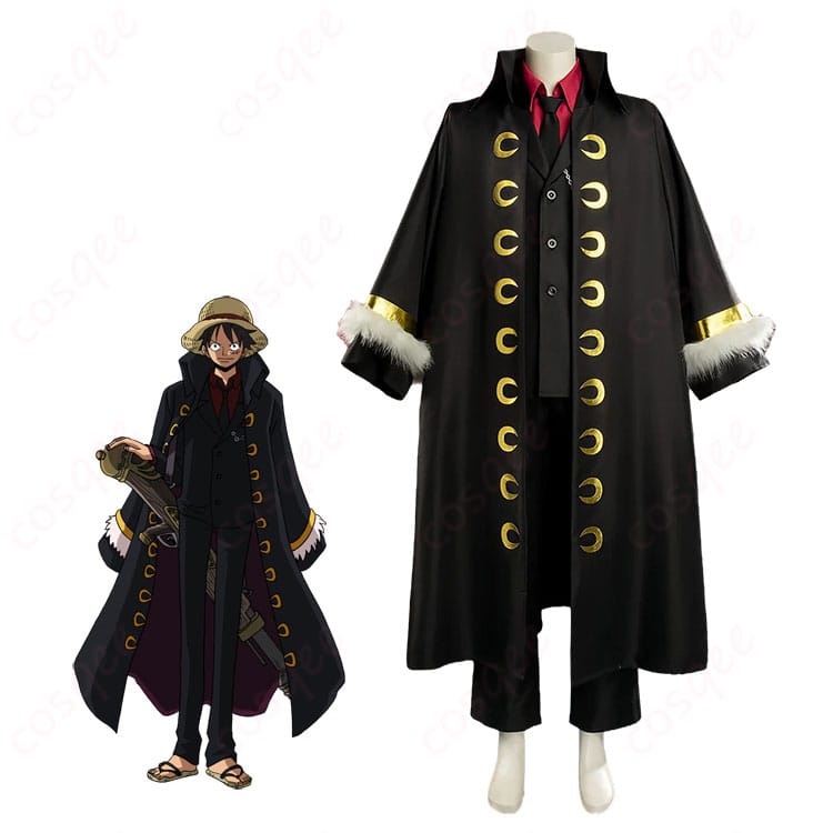 『ONE PIECE FILM STRONG WORLD』モンキー・D・ルフィ黒スーツ＆ロングマントの着用イメージ