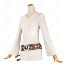 ONE PIECE ナミ 白長袖ミニワンピース＆ベルト コスプレ衣装 - 2枚目の画像（サムネイル）