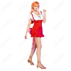 ONE PIECE ナミ ホールケーキアイランド編 赤いドレス衣装｜上品に映える再現コスプレ - 3枚目の画像（サムネイル）