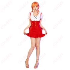 ONE PIECE ナミ ホールケーキアイランド編 赤いドレス衣装｜上品に映える再現コスプレ - 1枚目の画像（サムネイル）