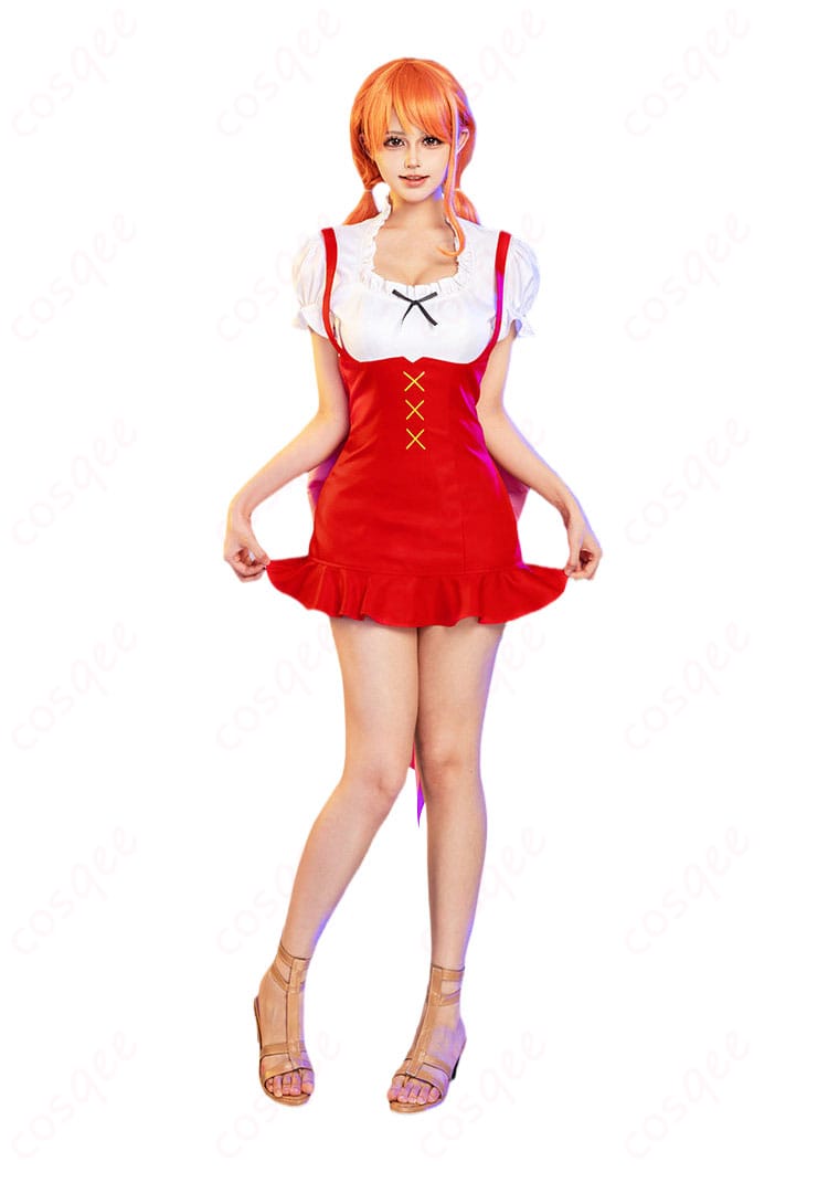 ONE PIECE ナミ ホールケーキアイランド編コスプレ衣装の正面全体デザイン