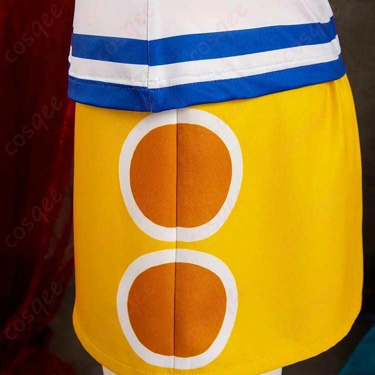 ONE PIECE ナミ2年前衣装 セーラー風トップス＆スカートの爽やかコスプレセット - 5枚目の画像