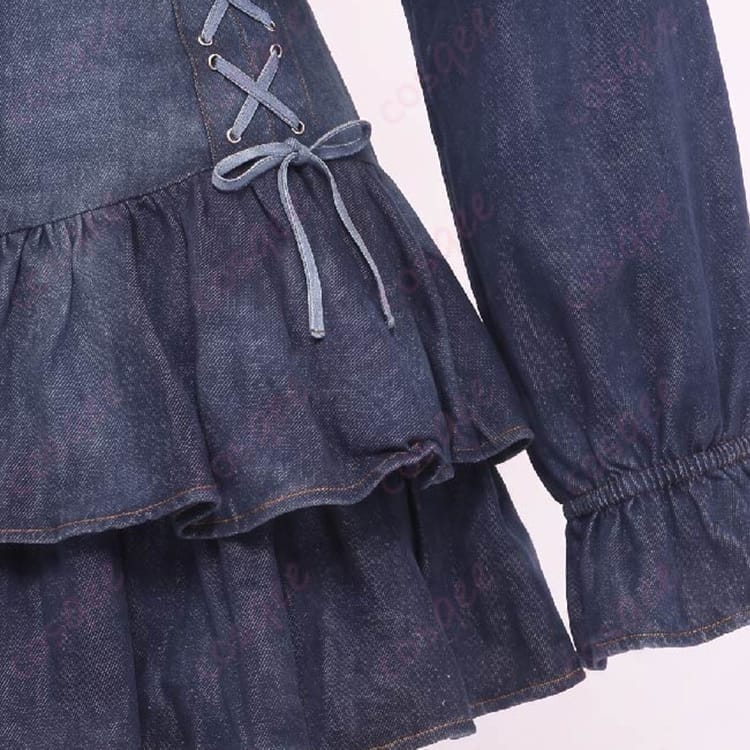 にじさんじ 水面まどか 初の新衣装デニム私服Ver.を爽やかに再現するコスプレ衣装 - 4枚目の画像