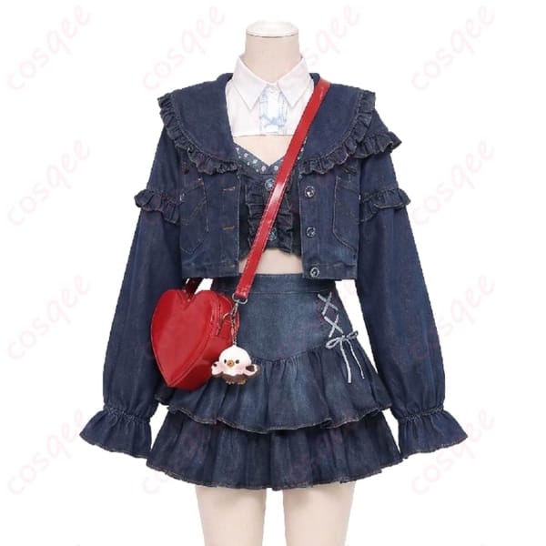 にじさんじ 水面まどか 初の新衣装デニム私服Ver.を爽やかに再現するコスプレ衣装