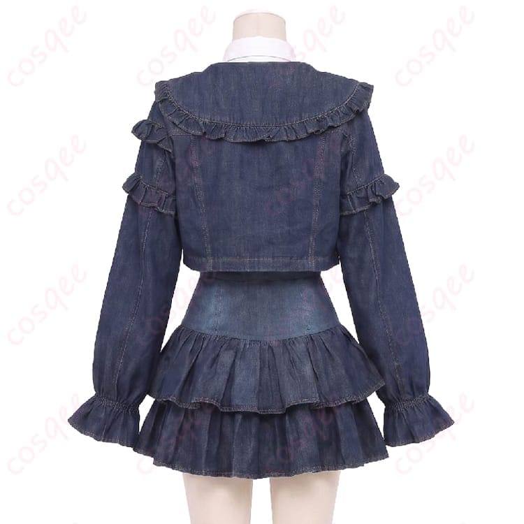 にじさんじ 水面まどか 初の新衣装デニム私服Ver.を爽やかに再現するコスプレ衣装 - 2枚目の画像