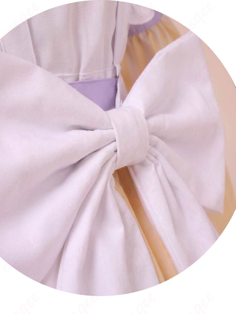 にじさんじ ぽめろ・ぱんち衣装の背面に付いた白いリボン装飾