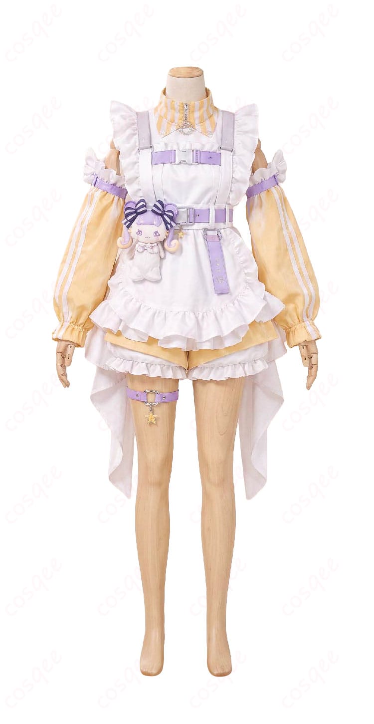 にじさんじ ぽめろ・ぱんち 魔法少女デビュー衣装Ver.コスプレ衣装の正面デザイン
