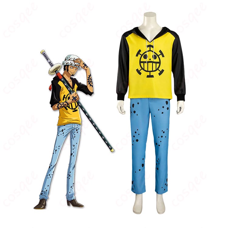 ONE PIECE トラファルガー・ロー 2年前衣装の人物着用イメージと衣装全体