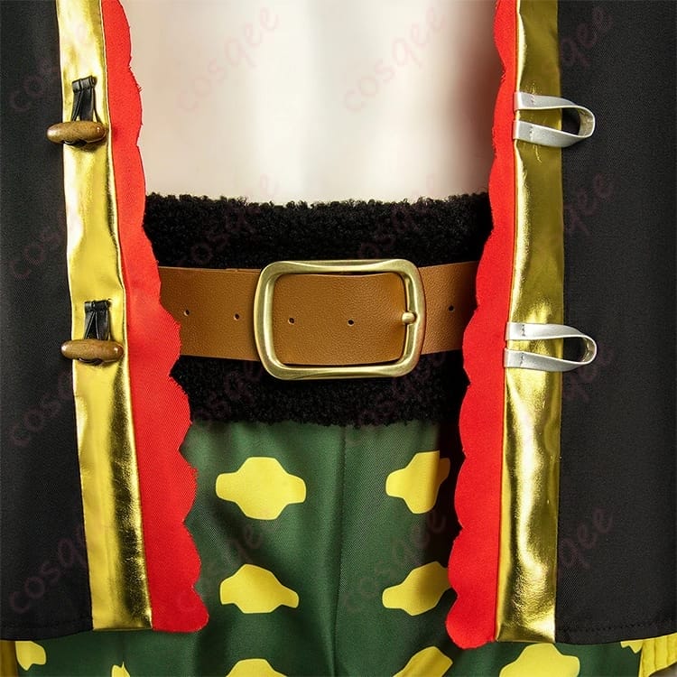 ONE PIECE 海賊無双4 黒ひげの帽子・マント付き再現コスプレ衣装 - 4枚目の画像