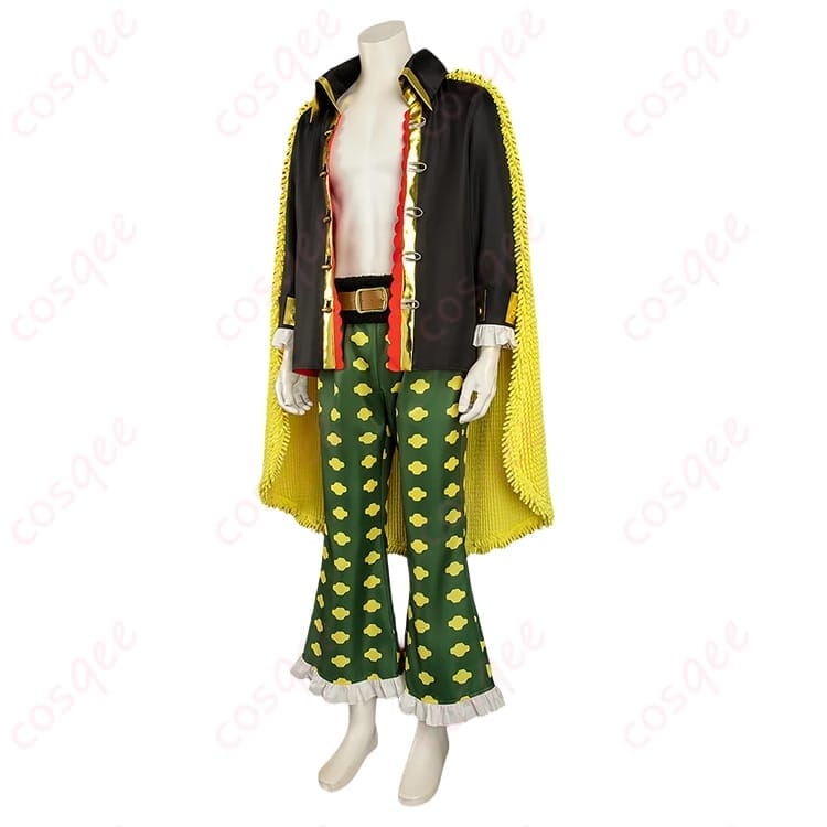 ONE PIECE 海賊無双4 黒ひげの帽子・マント付き再現コスプレ衣装 - 2枚目の画像