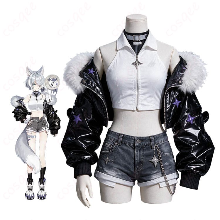 エリーラ ペンドラ狼風新衣装のキャラクタービジュアルとコスプレ衣装セット