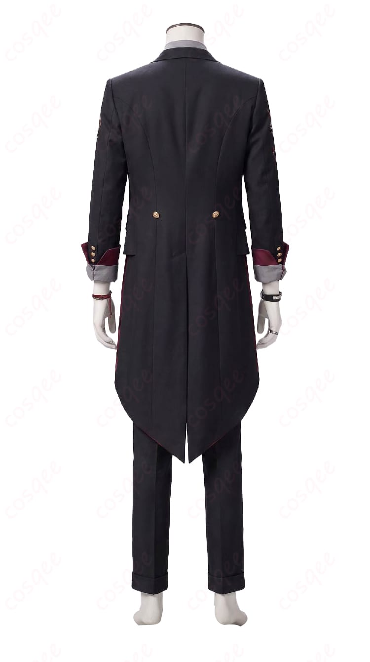 渡会雲雀VOLTACTION制服コスプレ衣装のジャケットとパンツの背面