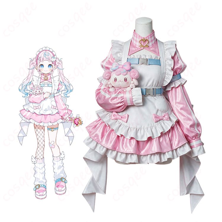 にじさんじ ぷりん・らら・もーどのキャラクタービジュアルとデフォルト衣装セット