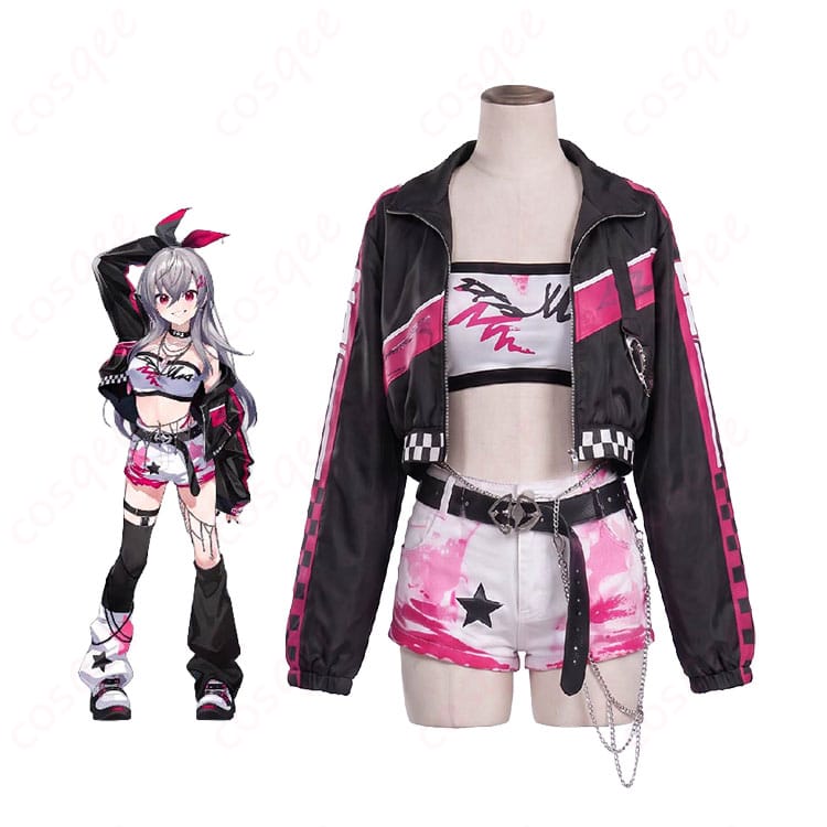 ホロライブ響咲リオナとHarajuku Originalコスプレ衣装の全体イメージ