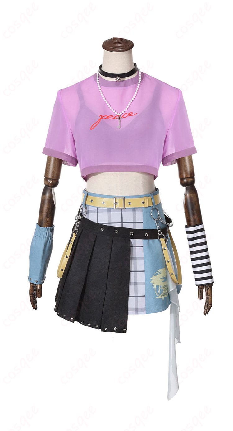 梅里ちえり一家Dumb Rock!コスプレ衣装の正面デザイン