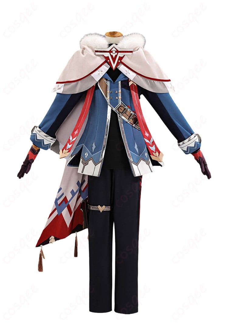 原神アリョーシャの高コントラスト配色コスプレ衣装正面
