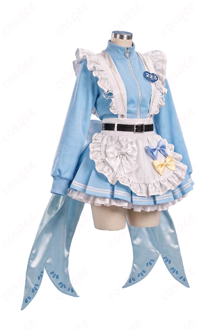 天宮こころジャージメイドコスプレ衣装の正面デザイン