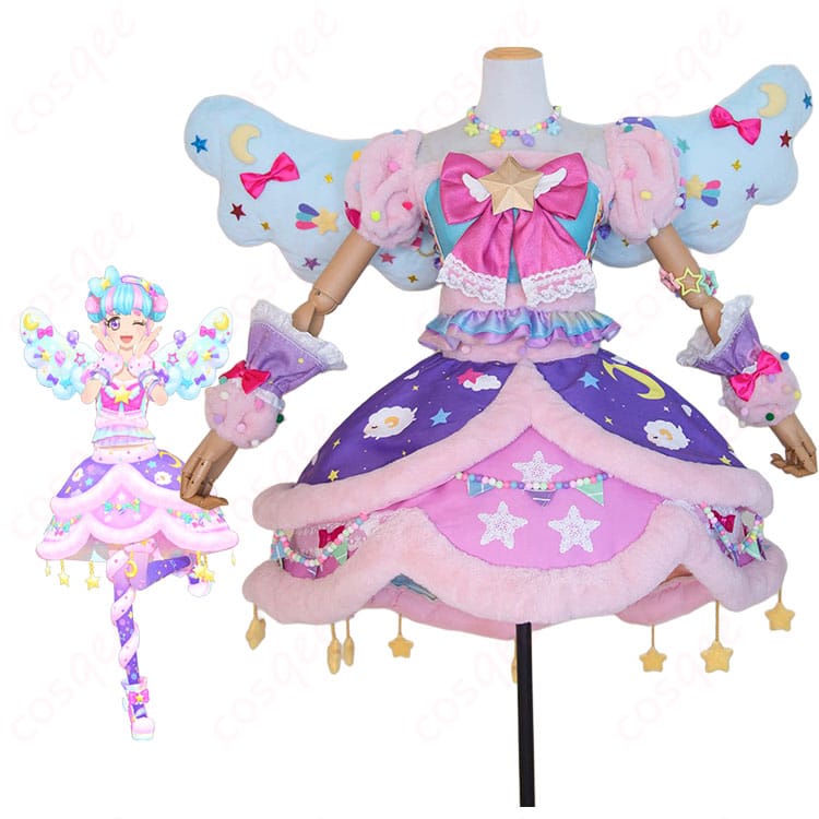 アイカツスターズ！花園きららのキャラクターイメージとスイートドリームスコーデ衣装