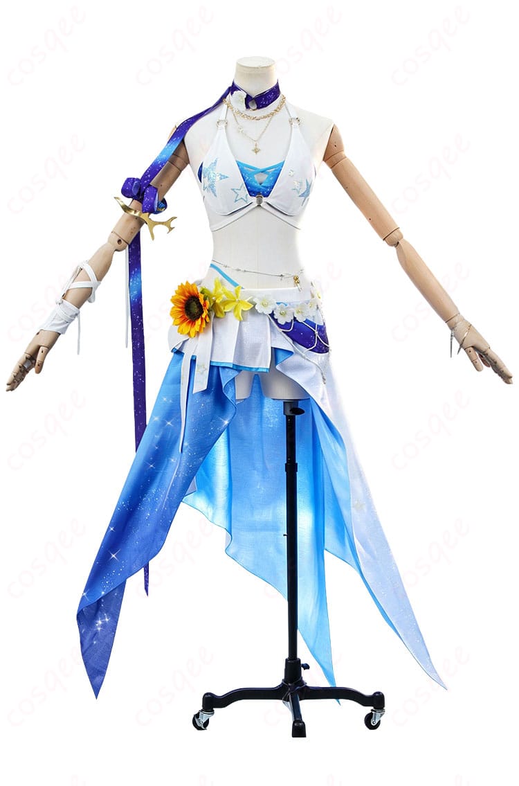 ロビン「夏空の歌」コスプレ衣装のトップスとスカート正面