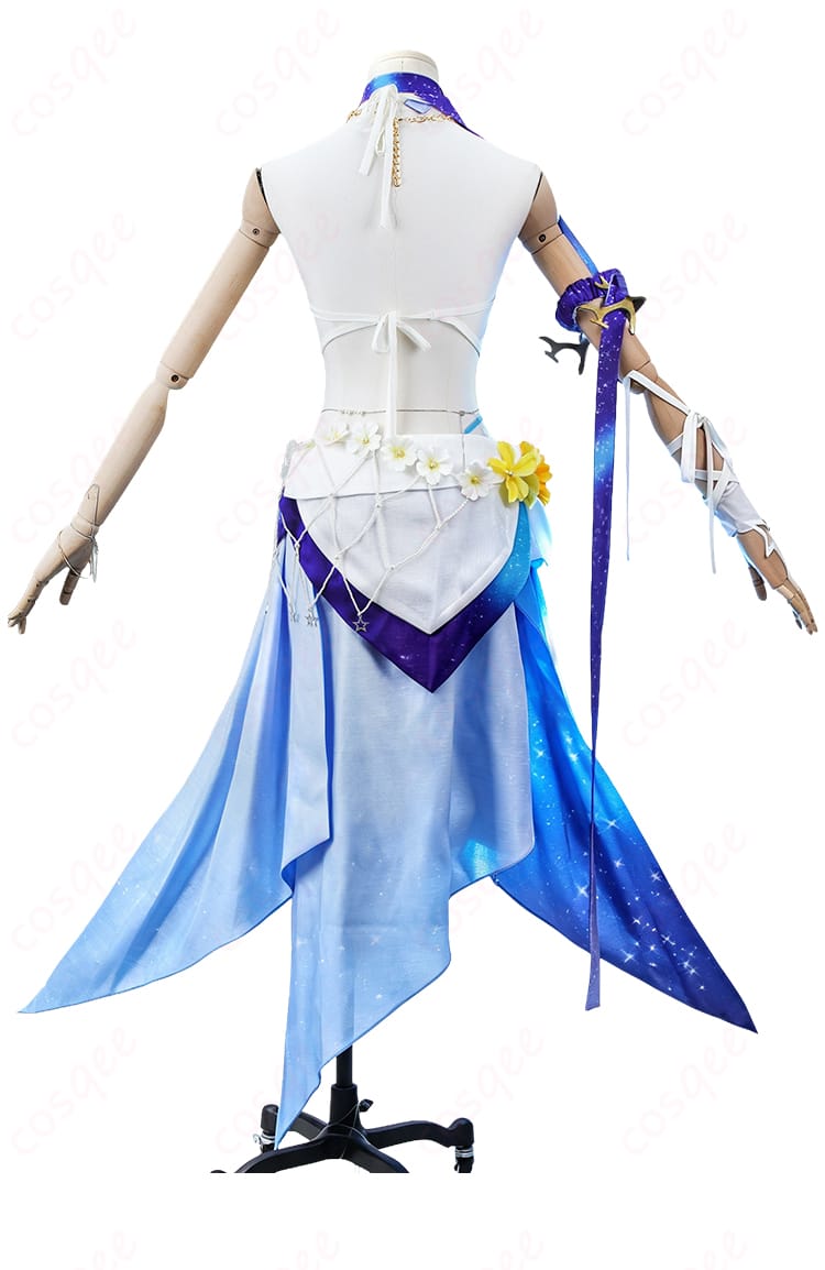 ロビン「夏空の歌」コスプレ衣装の腰布と背面デザイン