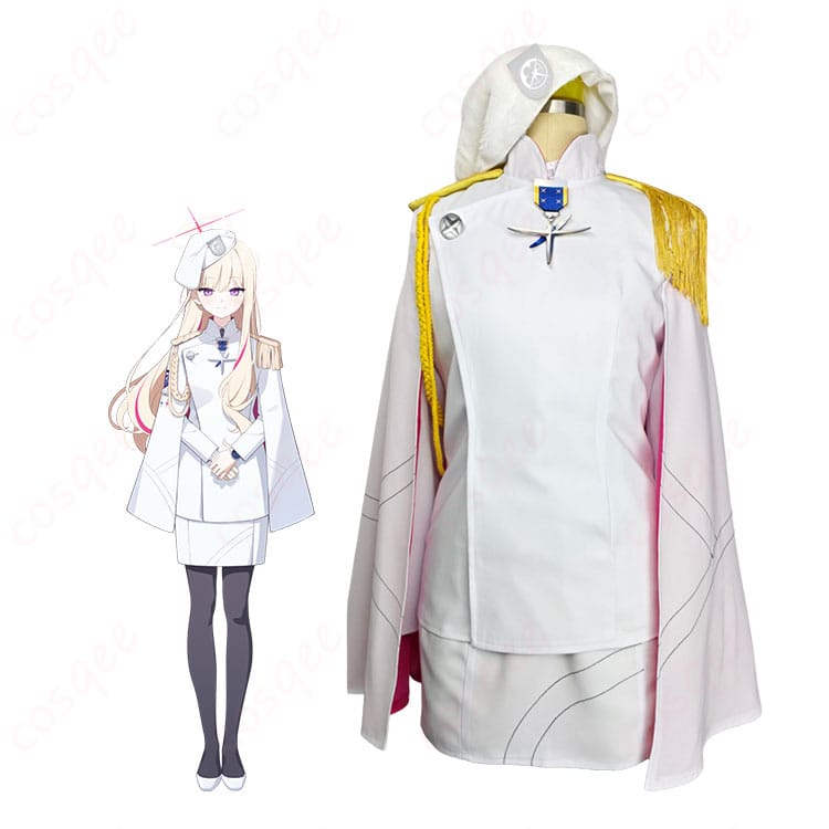 ブルーアーカイブ偽連邦生徒会長のキャラクターイメージと軍服風コスプレ衣装
