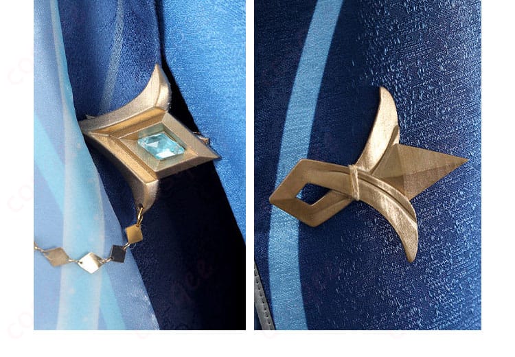 メリュジーヌの贈り物コスプレ衣装の立体的な装飾パーツ