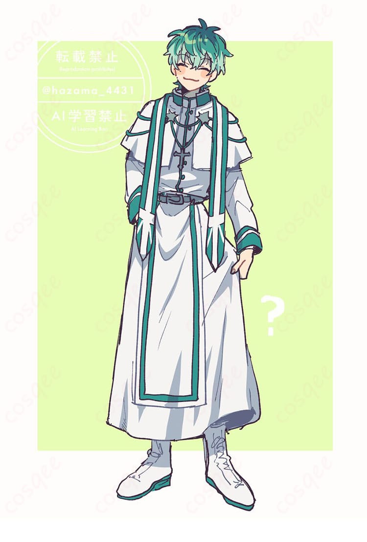 白膠木簓の9周年記念デザインを表現したPRIEST Ver.コスプレ衣装の商品画像2
