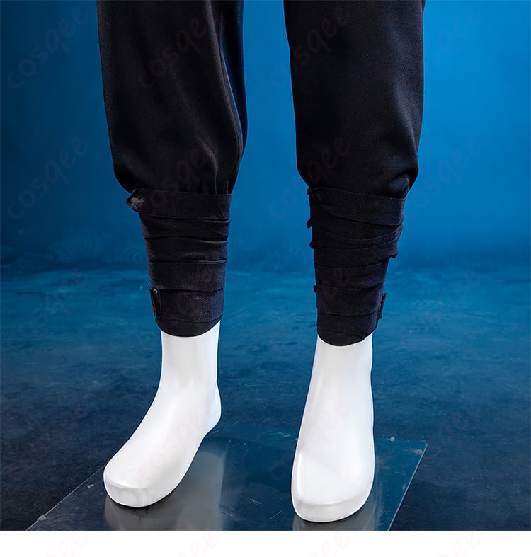 漆羽洋児コスプレ用パンツ裾と包帯の着用ディテール