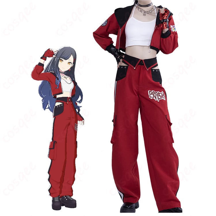 プロジェクトセカイ白石杏［垣間見えた牙］のキャラクタービジュアルとコスプレ衣装