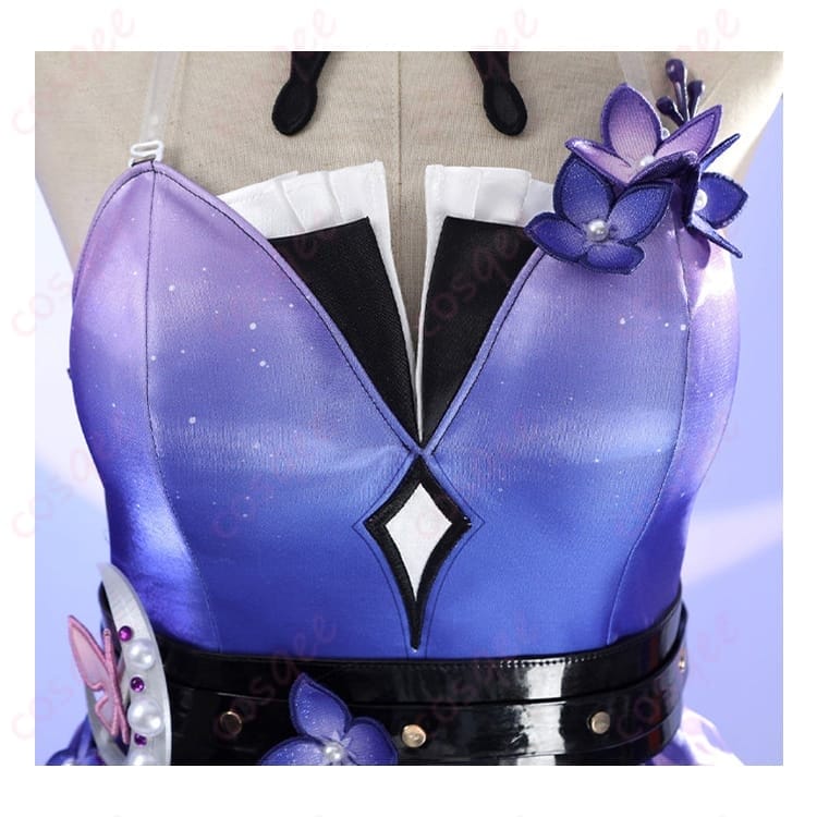 キャストリス通常衣装コスプレ｜蝶モチーフと多層スカートで高再現度 - 4枚目の画像