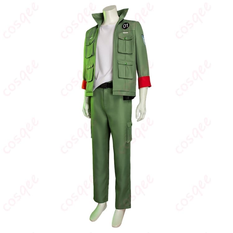 コロネロ グリーン軍服風コスプレ衣装｜精悍な再現度と動きやすい5点セット - 2枚目の画像