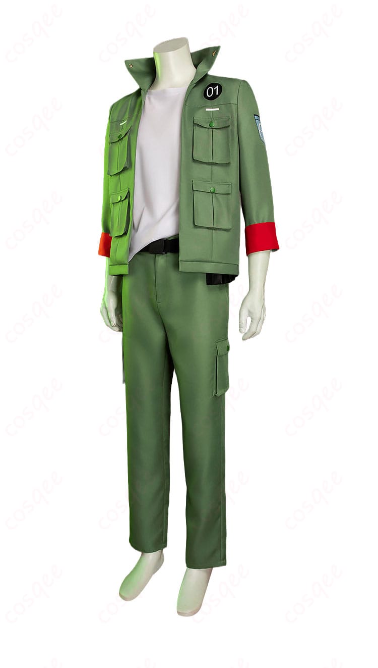 コロネロ軍服風衣装の側面シルエットとジャケットの丈感