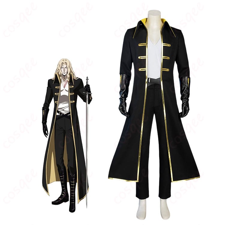 『悪魔城ドラキュラ -キャッスルヴァニア-』アルカードのキャラクターイメージと中世風コスプレ衣装