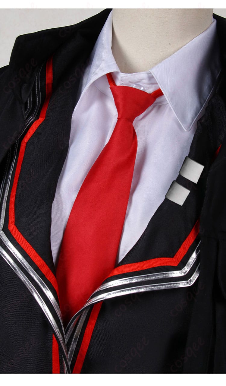 ヘルマンN社コスプレ衣装の襟元とネクタイ装飾