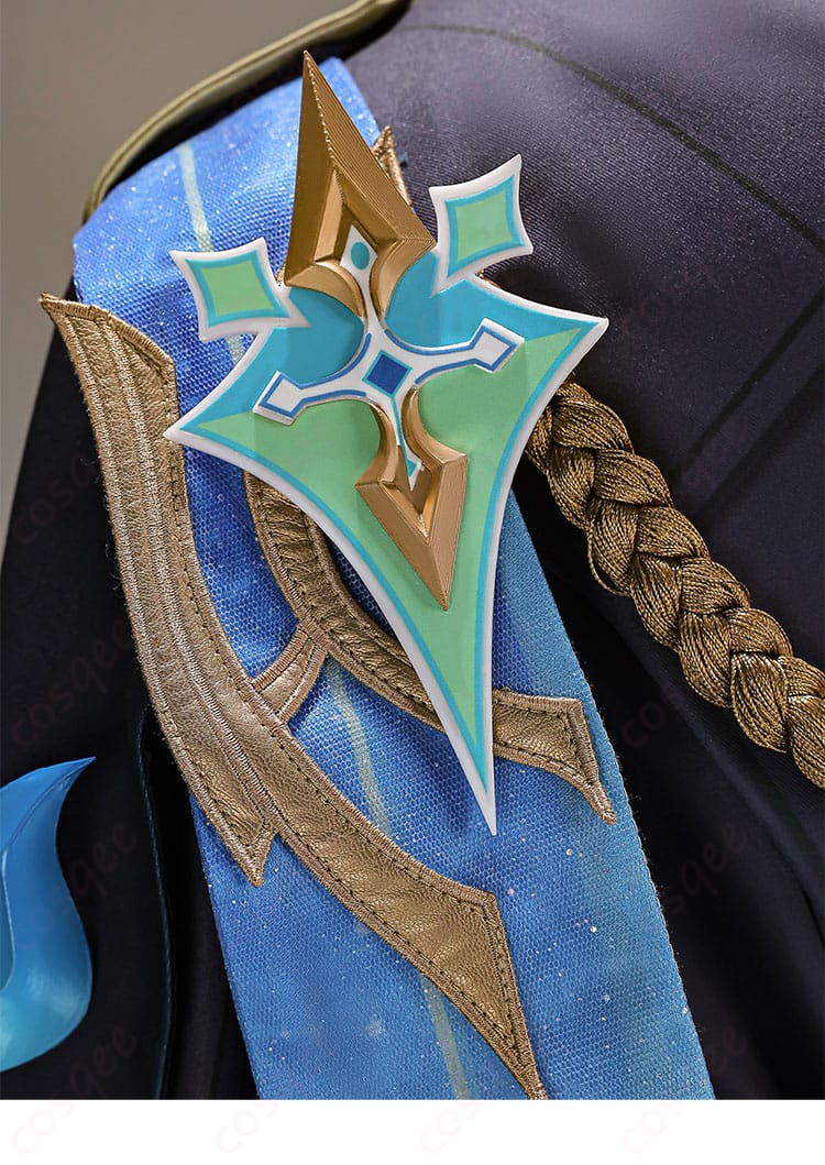 原神 空 戦闘服の背面肩まわりのディテール
