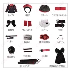 勝利の女神：NIKKE ドレイク メイド・フォー・ヴィラン衣装セット｜撮影映え重視 - 5枚目の画像（サムネイル）
