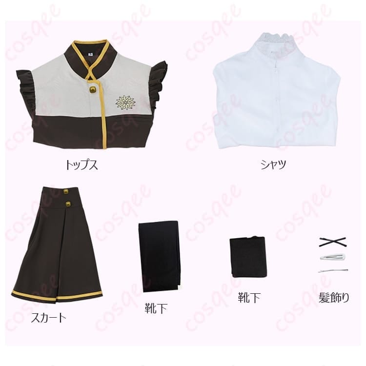 夢限大みゅーたいぷ ビオラ・ベル・ポポ衣装｜再現度重視の制服風セット - 4枚目の画像
