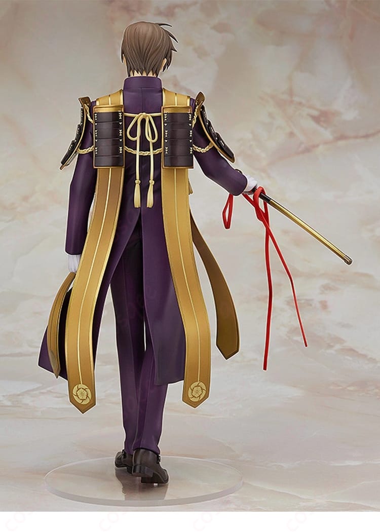 刀剣乱舞ONLINE へし切長谷部衣装のロングコートと肩掛けの背面着用イメージ