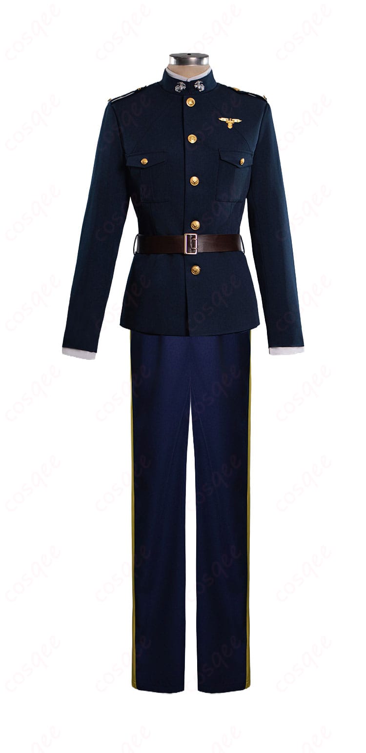 スタンリー・スナイダー軍服風衣装のコートとパンツを確認できる正面画像