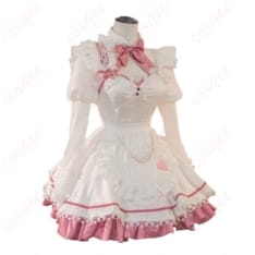勝利の女神：NIKKE アリス 白メイド衣装セット｜うさ耳付きで上品に再現 - 2枚目の画像（サムネイル）