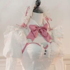 勝利の女神：NIKKE アリス 白メイド衣装セット｜うさ耳付きで上品に再現 - 4枚目の画像（サムネイル）