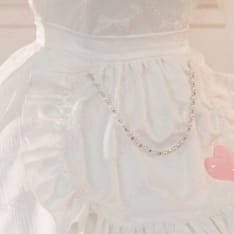 勝利の女神：NIKKE アリス 白メイド衣装セット｜うさ耳付きで上品に再現 - 5枚目の画像（サムネイル）